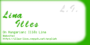 lina illes business card