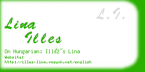 lina illes business card